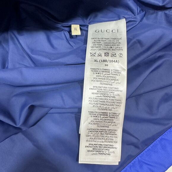 Gucci x The North Face XL Windbreaker Rain Anorak Jacket Color Block NWT - Picture 11 of 14